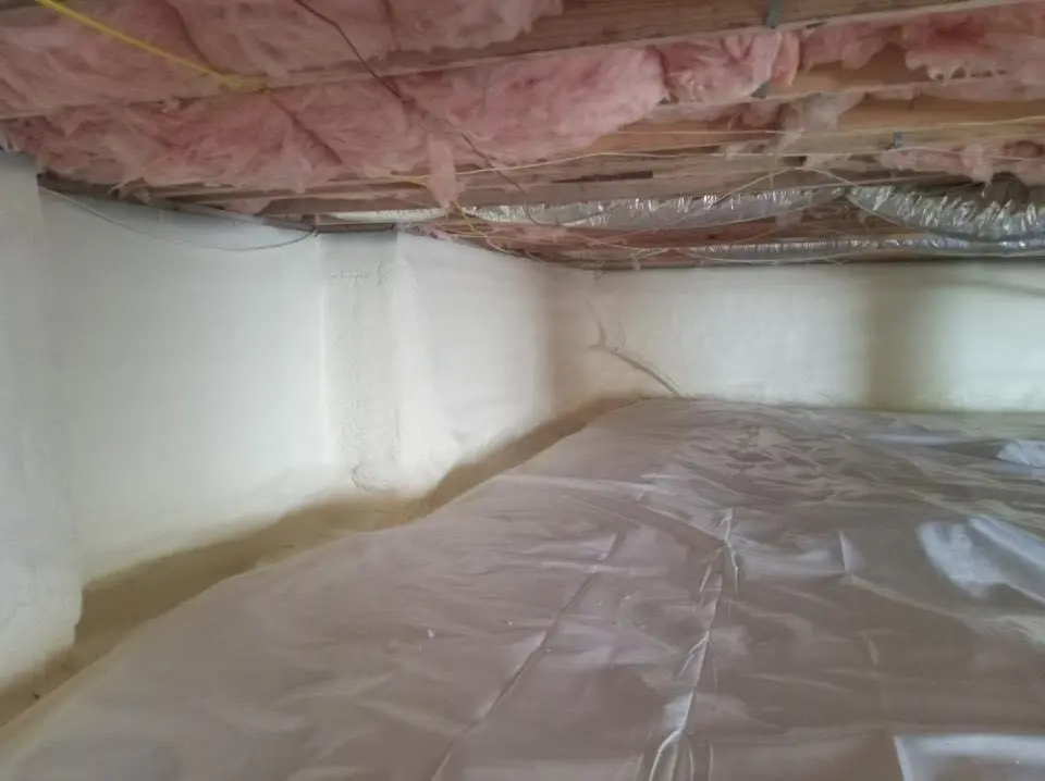 Crawl space encapsulation with closed-cell spray foam for Attic Insulation in Avondale